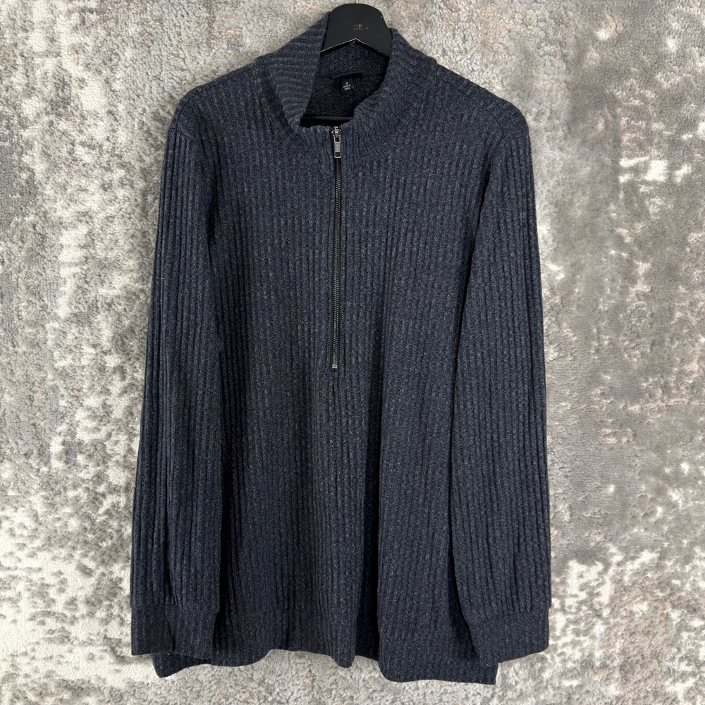 Torrid‎ Plus Size 3 Ribbed Quarter Zip Mock Neck Pullover Sweater Gray Women